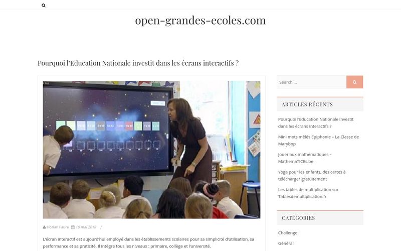 Pourquoi l'Education Nationale investit dans les écrans interactifs ?